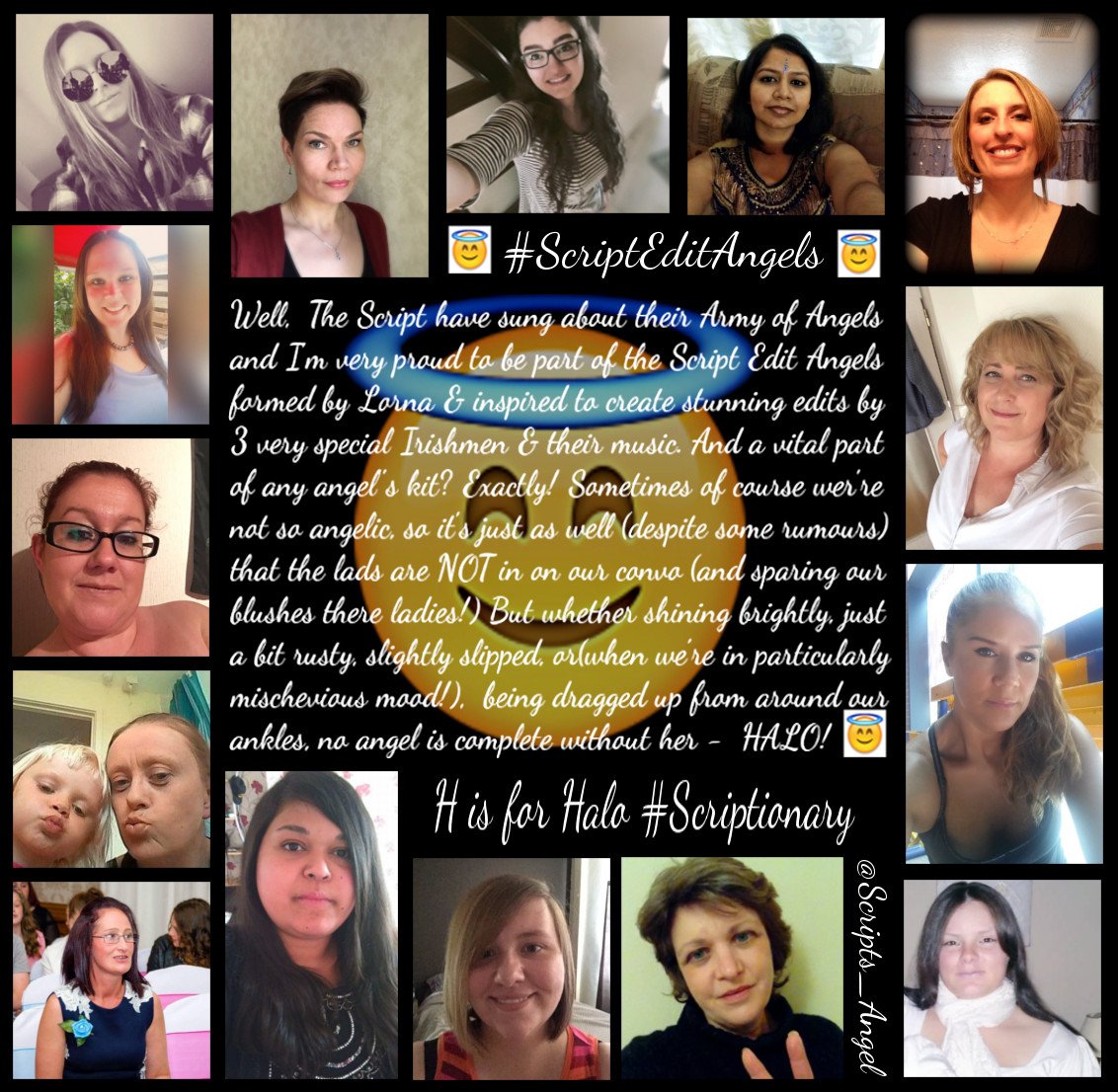 Jane_65326's tweet photo. @thescript @TheScript_Danny Reposting cos I made a mistake on yesterday's 🙈😳 Here's one for my lovely #ScriptEditAngels #Scriptionary #Halo https://t.co/4kXqpwtoDv