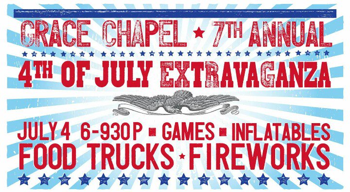 Celebrate the 4th with us and many other food trucks at @GraceChapelLF in Franklin tonight from 6-9:30 🎉🎉🌭🌭🇺🇸🇺🇸