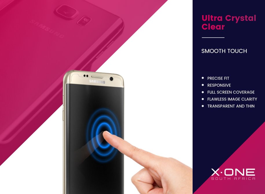 xone_za's tweet photo. Ultra Crystal Clear, the screen protector that does not peel off the edges of your curved smartphone! Get it now at: https://t.co/6bFNYyxASM https://t.co/qbxigL7Bxx