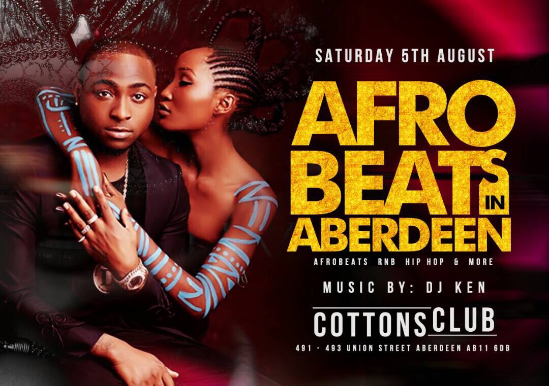 CrystalEnts_'s tweet photo. We're getting ready for an epic #Afrobeats night with Aberdeen on 5 August @CottonsClub brought to you by #afrobeatsscotland https://t.co/JwDqn5XCwl