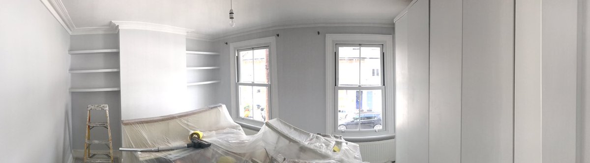 Colourevolut1on's tweet photo. Work in progress, grey is still in charge! #painting #decorating #london #colourevolution https://t.co/ByxeN9V53S