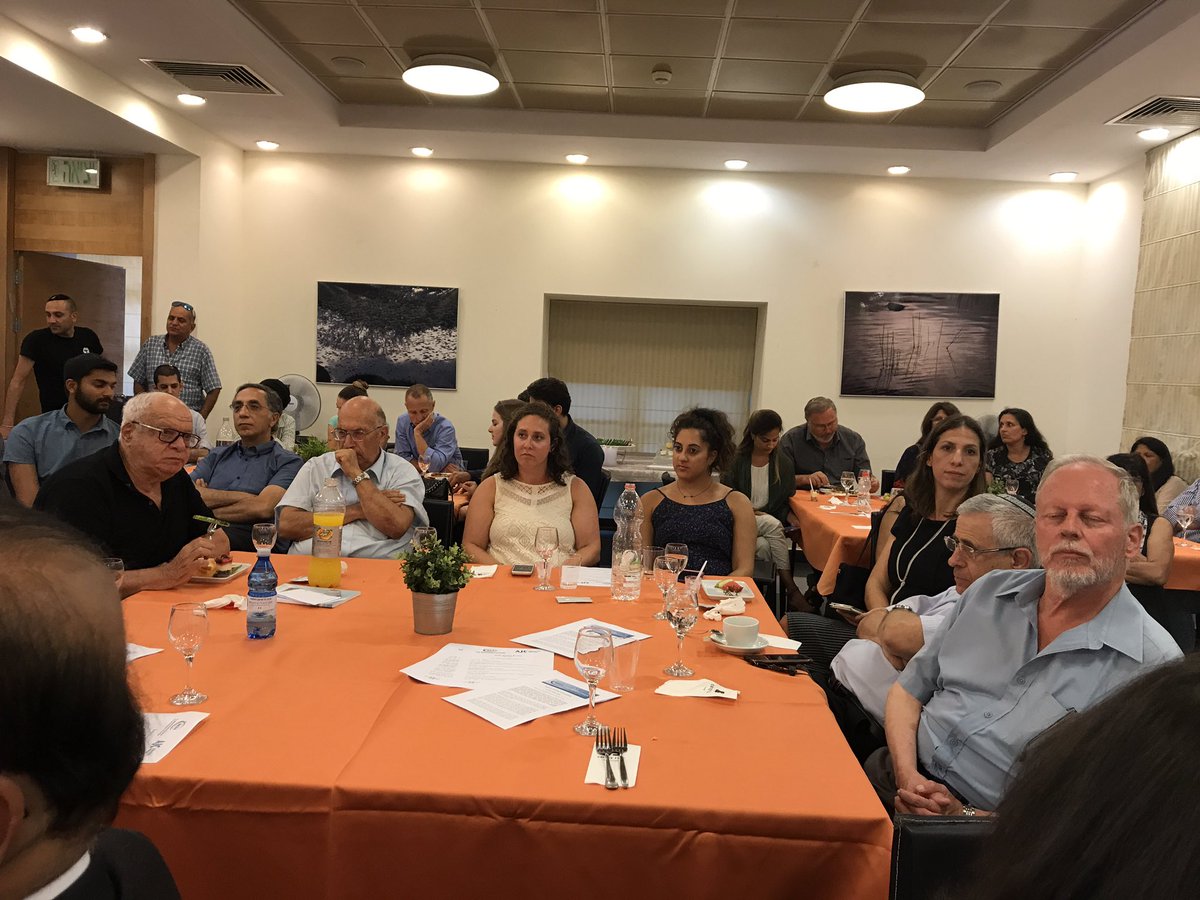 shivithukral's tweet photo. Lot of interest within the think tank community during PM @narendramodi visit , second session of the day at @BarIlanU #Beginsadat centre https://t.co/699Xd2fGID