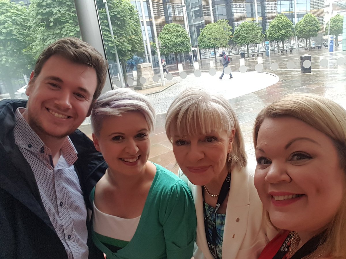 MJ_McCallister's tweet photo. Getting ready for #AnEveningWithRory @BelWaterfront with fellow @roryfoundation charity @Mencap_NI @vae01 @GillianCreevy https://t.co/Cgu7ayaw61