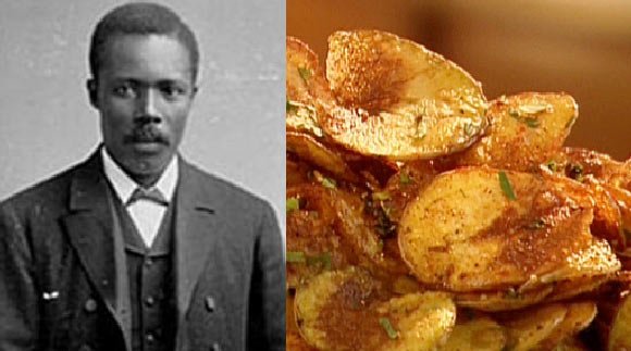 Картофельные чипсы в каком году придумали. Шеф-повар Джордж Крам. Джордж Крам чипсы. Джордж Крам изобретатель чипсов портрет. Джордж Крам 1853.