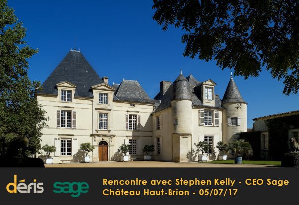 ➡️ RDV #Sage avec <a href="/SKellyCEO/">Stephen Kelly</a> demain chez @HautBrion 👍🏼  @MasliahSerge <a href="/brunodasola/">Bruno Da Sola</a> <a href="/FabienPOGGI/">Fabien POGGI</a> <a href="/mcazemages/">Martine Cazemages</a> <a href="/sagefoundation/">Sage Foundation</a> #lifeatsage