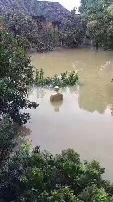 这两张图，可以看出湖南洪水严重程度