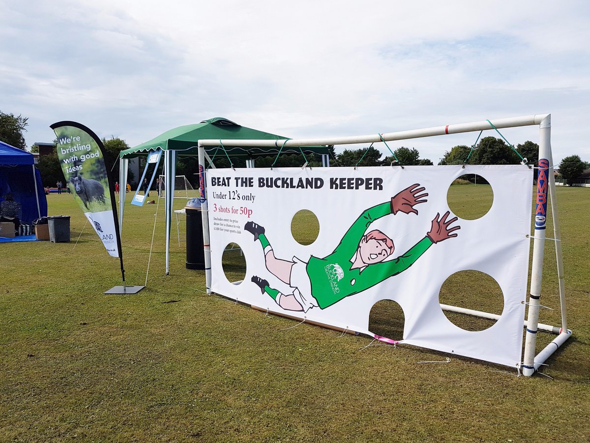 _CactusGraphics's tweet photo. Everyone had fun trying to beat the @BucklandMedia Keeper. #Whitheldfootballfestival. #McDonaldsUkNews. #RMHC. https://t.co/MIpjluj6YT