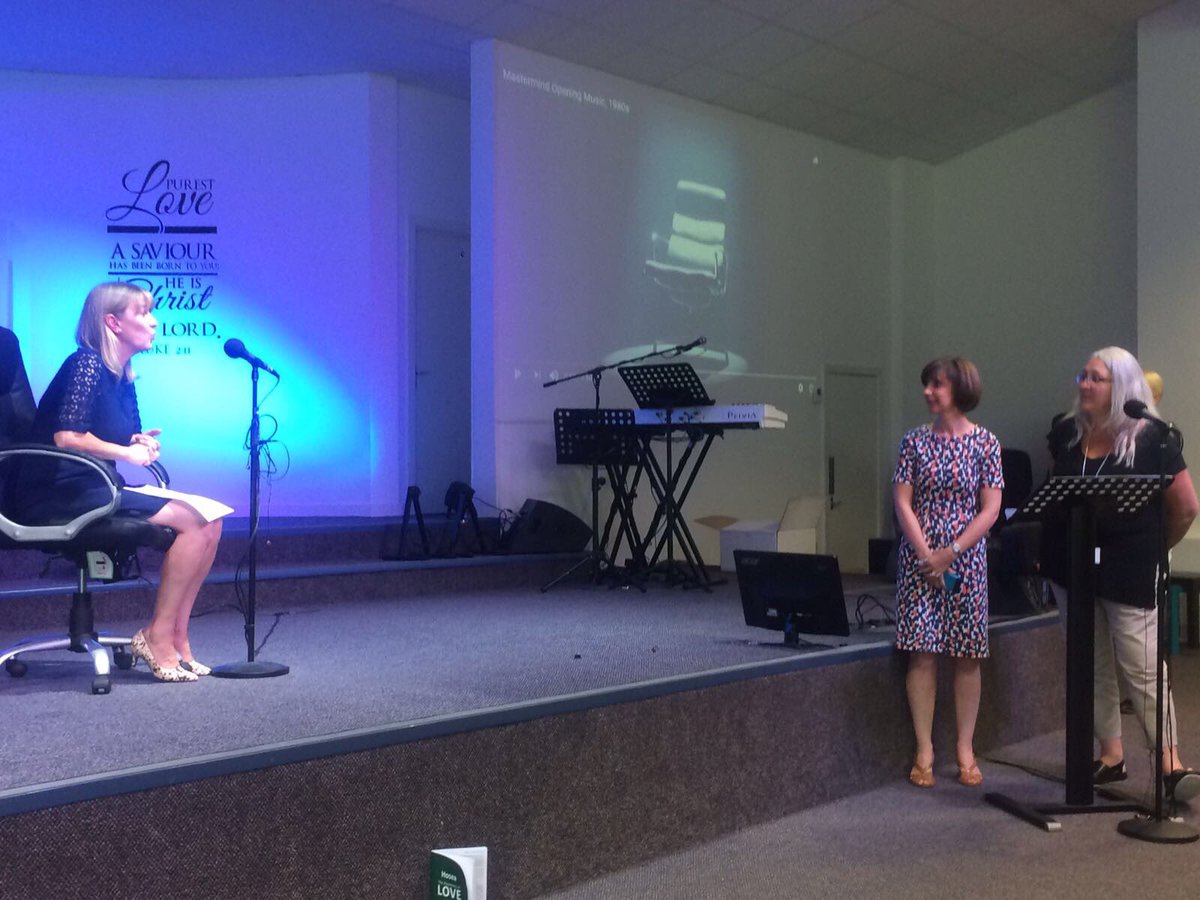 Isha_slt's tweet photo. @ABMhealth Head of speech &amp; language therapy, Alison Clarke being grilled in the mastermind seat before she leaves the department! #goodluck https://t.co/Bs9drMhZcP