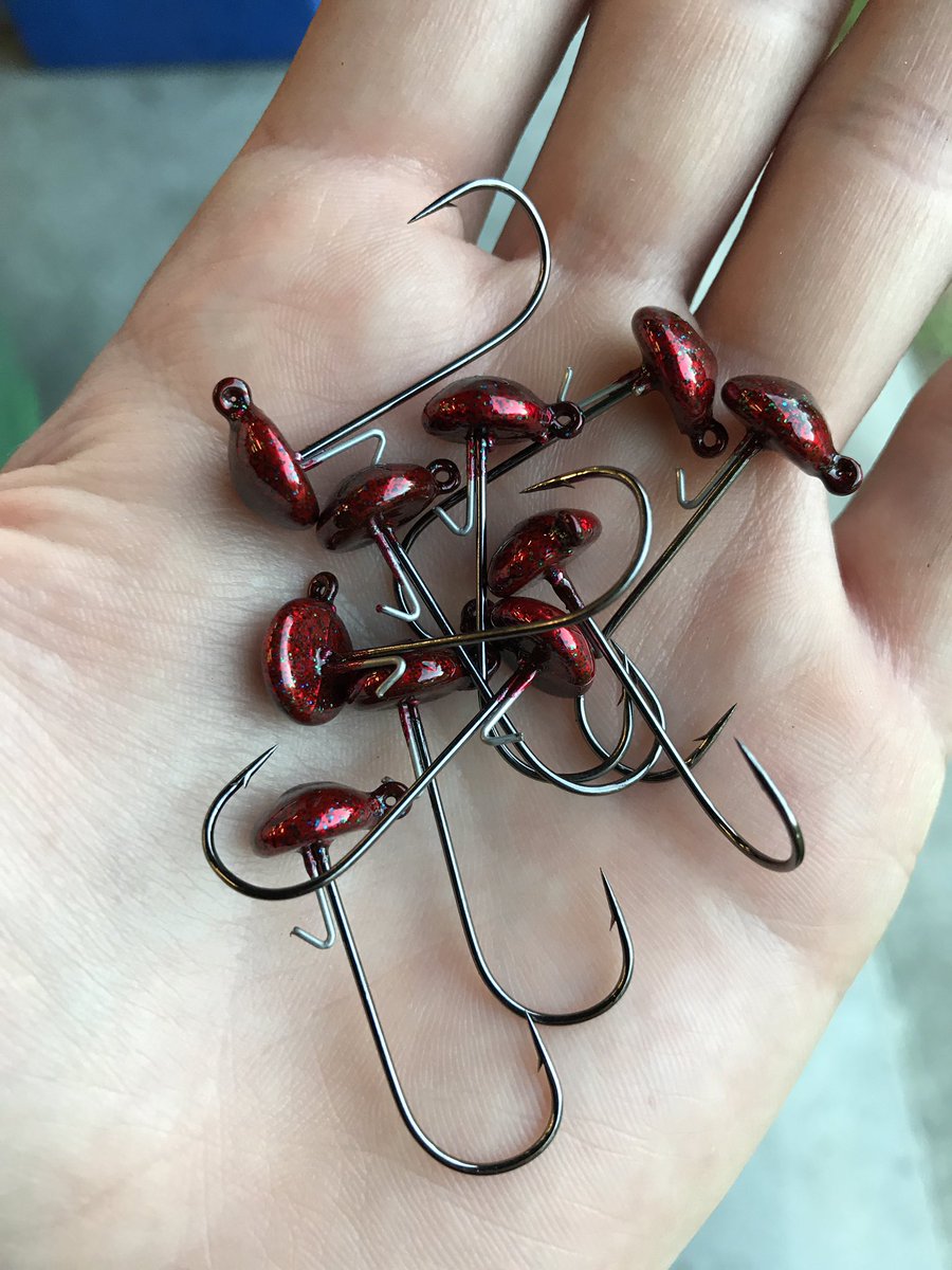 GroveBaits's tweet photo. 3/32 Redbug Ned Jigs #bass #bassfishing #fishing https://t.co/rge4cNJDIq