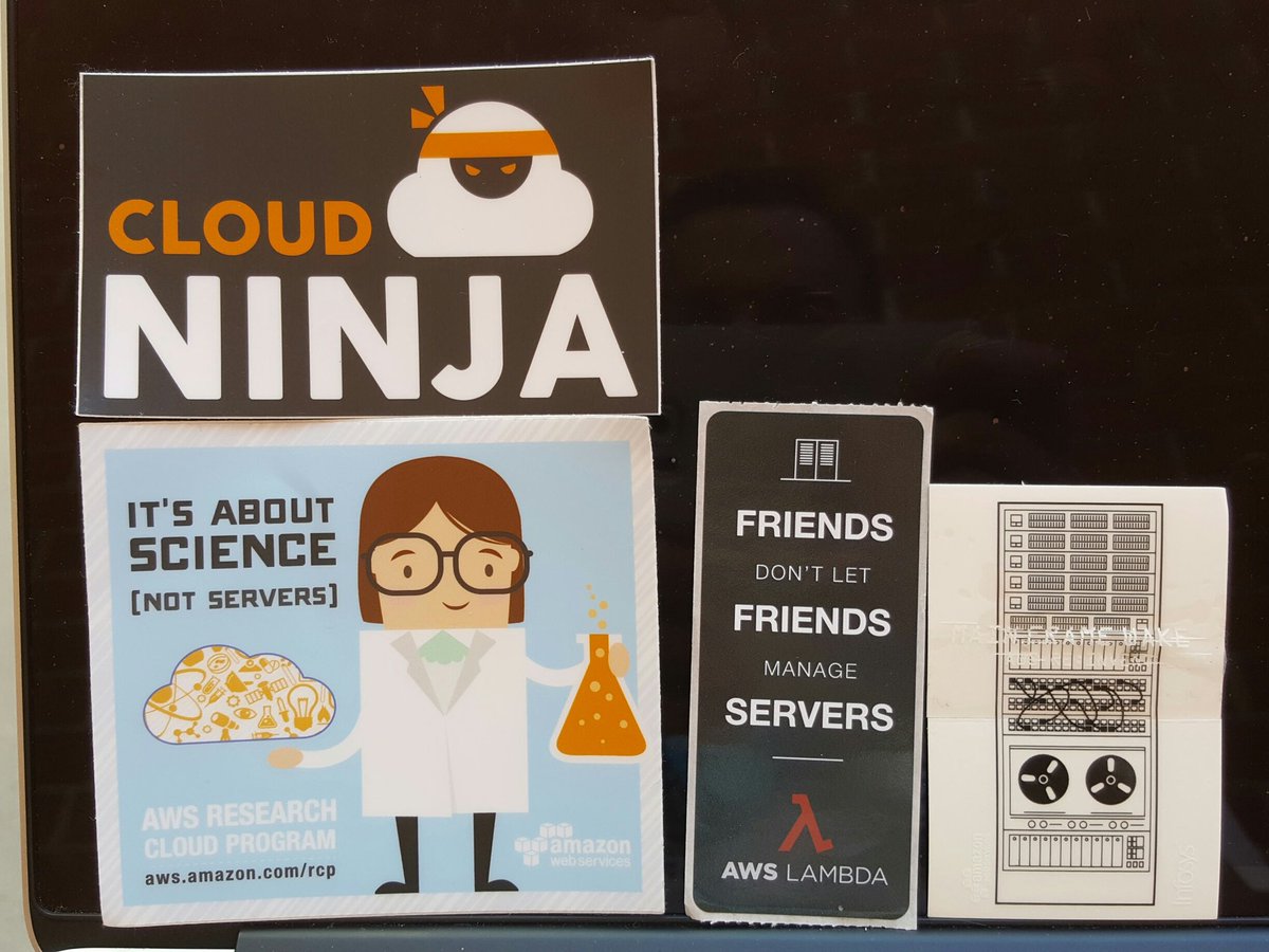 julsimon's tweet photo. At #JDEV in Marseille. More #AWS stickers 😀 https://t.co/PQNDXiygNz