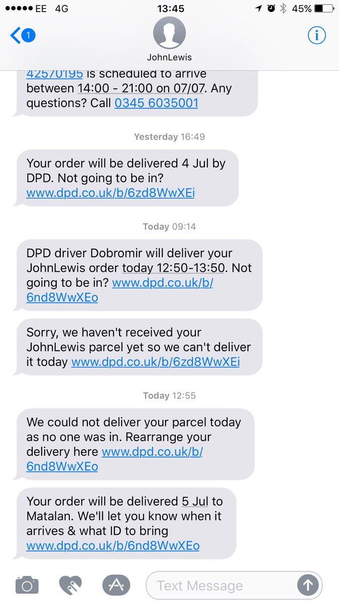 Matt Bray (@mattvbray) on Twitter photo I am as confused as <a href="/johnlewisretail/">John Lewis & Partners</a> seem to be. What's going on? I would have loved to of had my parcel today I am as confused as <a href="/johnlewisretail/">John Lewis & Partners</a> seem to be. What's going on? I would have loved to of had my parcel today