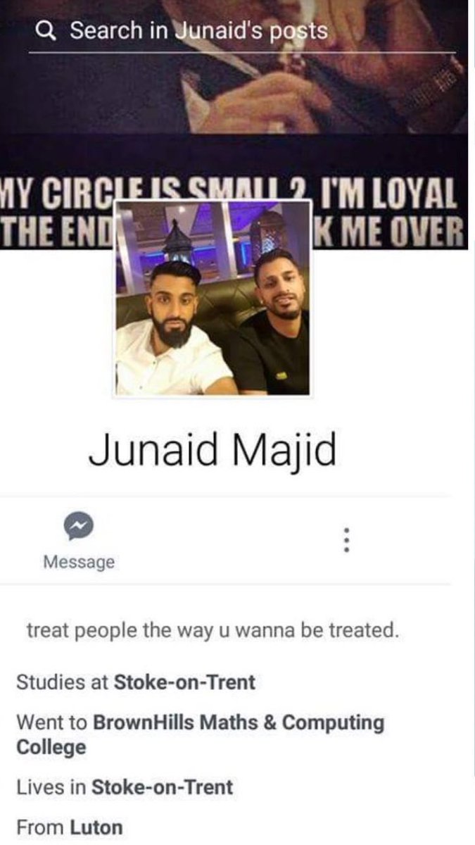 TRobinsonNewEra's tweet photo. People from Luton share this. This little tramp was caught meeting a child for sex earlier #junaidmajid https://t.co/vgBRE9A3iE