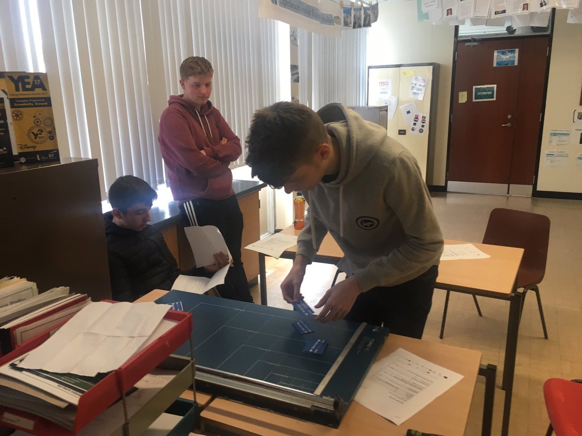 lismorebusiness's tweet photo. Some last minute preparations with Mr McVeigh in advance of @youngenterprise finals in London #presentation #finalpaperwork @Never_Lace https://t.co/21ejx4Sye9