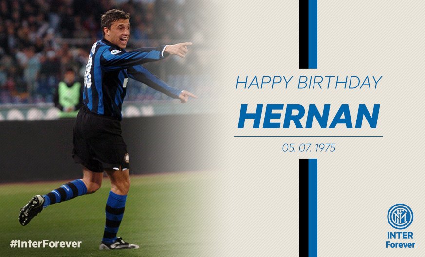 Inter's tweet image. 🎂 Centravanti straordinario e professionista esemplare: tanti auguri, Hernan @Crespo! 👉 bit.ly/2sCdrxh #InterForever #FCIM ⚫️🔵