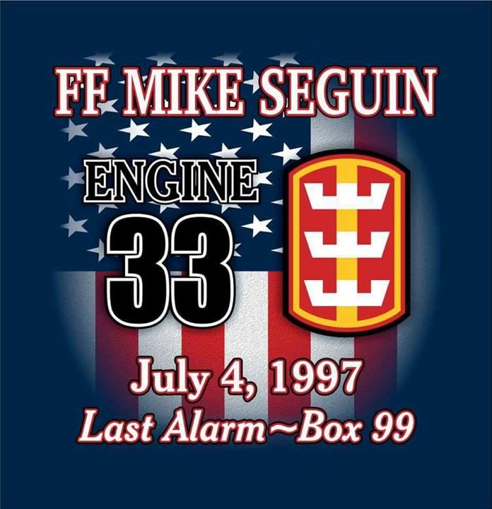 Mike Seguin of E-33 was killed in the line of duty 20 years ago today in a fire due to fireworks. Please be safe! #BuffaloFire #Rescue1