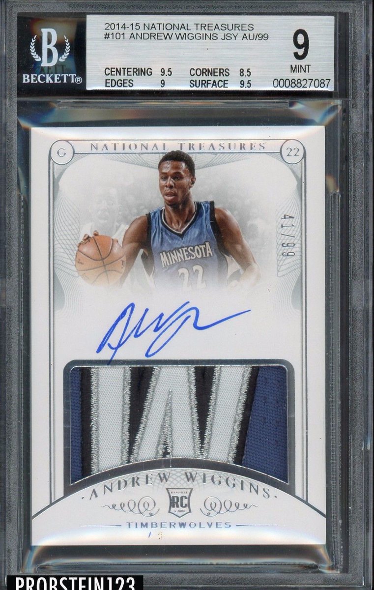 RickProbstein's tweet photo. 2014-15 National Treasures #AndrewWiggins RPA RC 4-Color Patch AUTO /99 BGS 9 #22wiggins  #probstein123 

https://t.co/aDfk3m7k5K https://t.co/KE1YgNx4OD