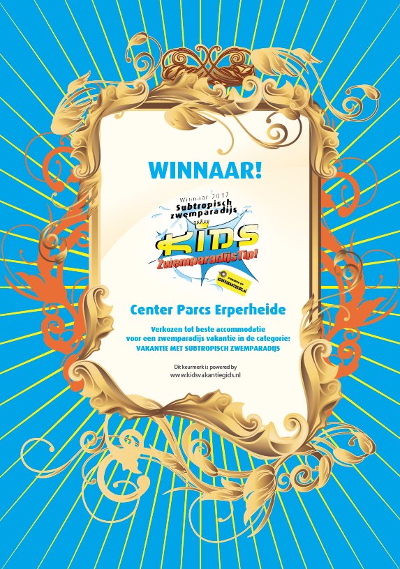 Super trots! Erperheide wint Kids ZwemparadijsTip! Keurmerk 2017. Aan iedereen die op ons gestemd heeft, een welgemeend dank je wel!