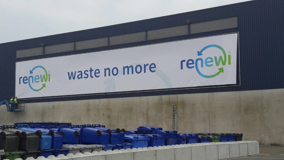 Renewi_plc's tweet photo. We are excited to see new #Renewi signage being installed at our #Eindhoven #Acht facility #wastenomore https://t.co/RAQWroF7gU