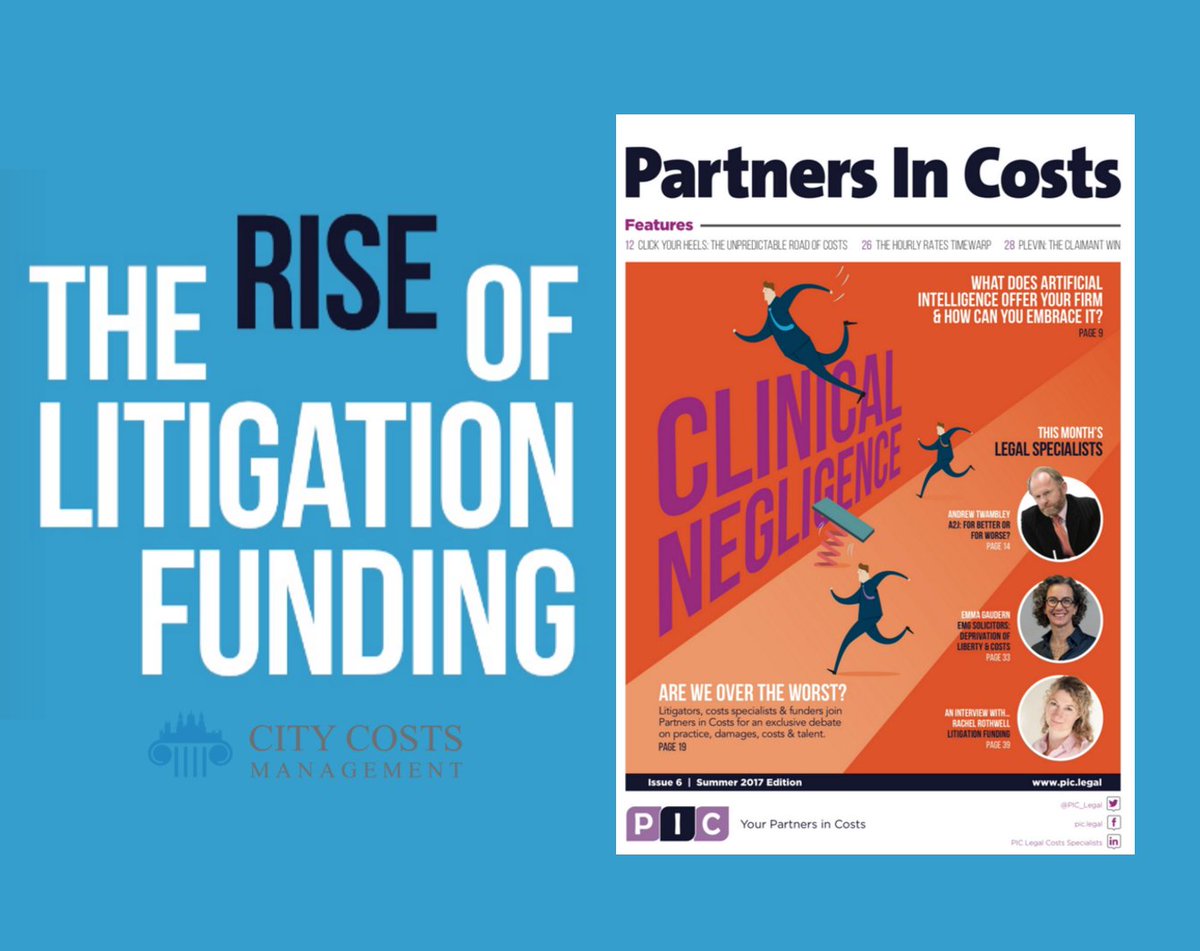 PIC_Legal's tweet photo. Thanks to @CityCostsManage for their contribution in the summer #PartnersInCosts mag: https://t.co/xDexxIH0Vq #PIC21 #LitigationFunding https://t.co/Kx5hZRgCVN