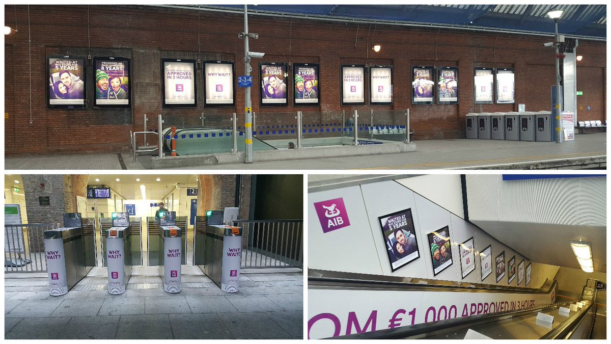 PMLGroup's tweet image. .@AIBIreland gets personal for their Station Domination in @IrishRail Pearse station  #BackingDoing 
sourceooh.ie/blog/2017/07/0…