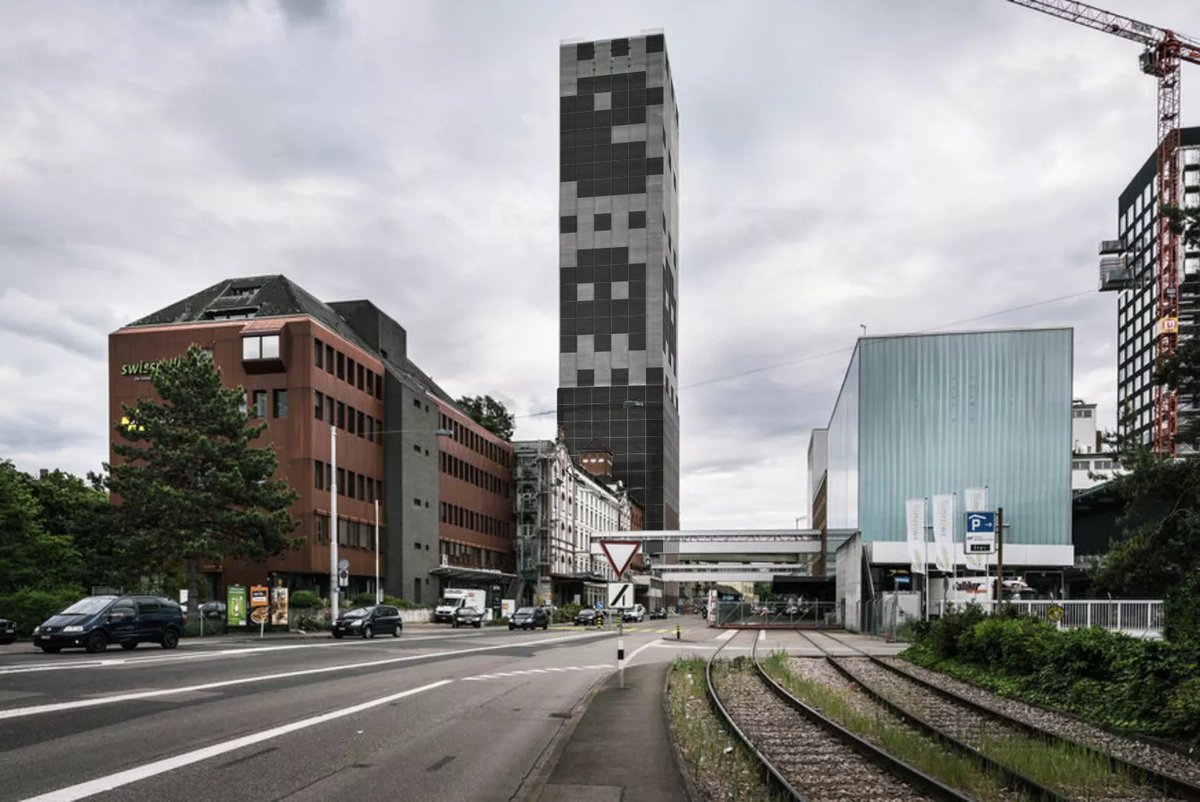 Nix kleinkariert: fette Pixel für den Swissmill Tower <a href="/watson_news/">watson News</a> #towerchallenge
