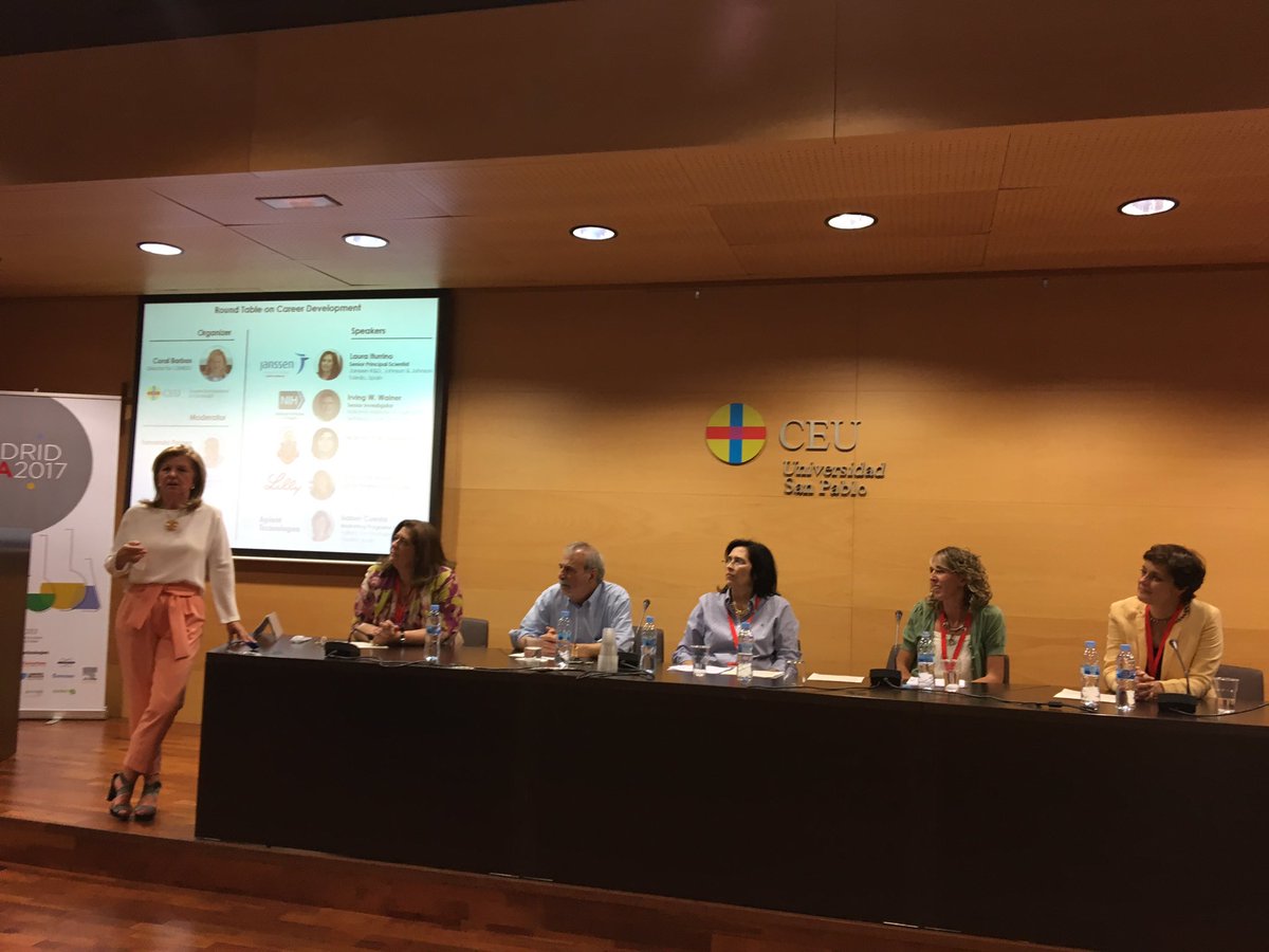 annalaura_mstrn's tweet photo. Ready to start: career development session! Perspective from #industry #academia #researchinstitute at @PBA2017_MAD #maketherightchoice https://t.co/1a7rGdSBkr