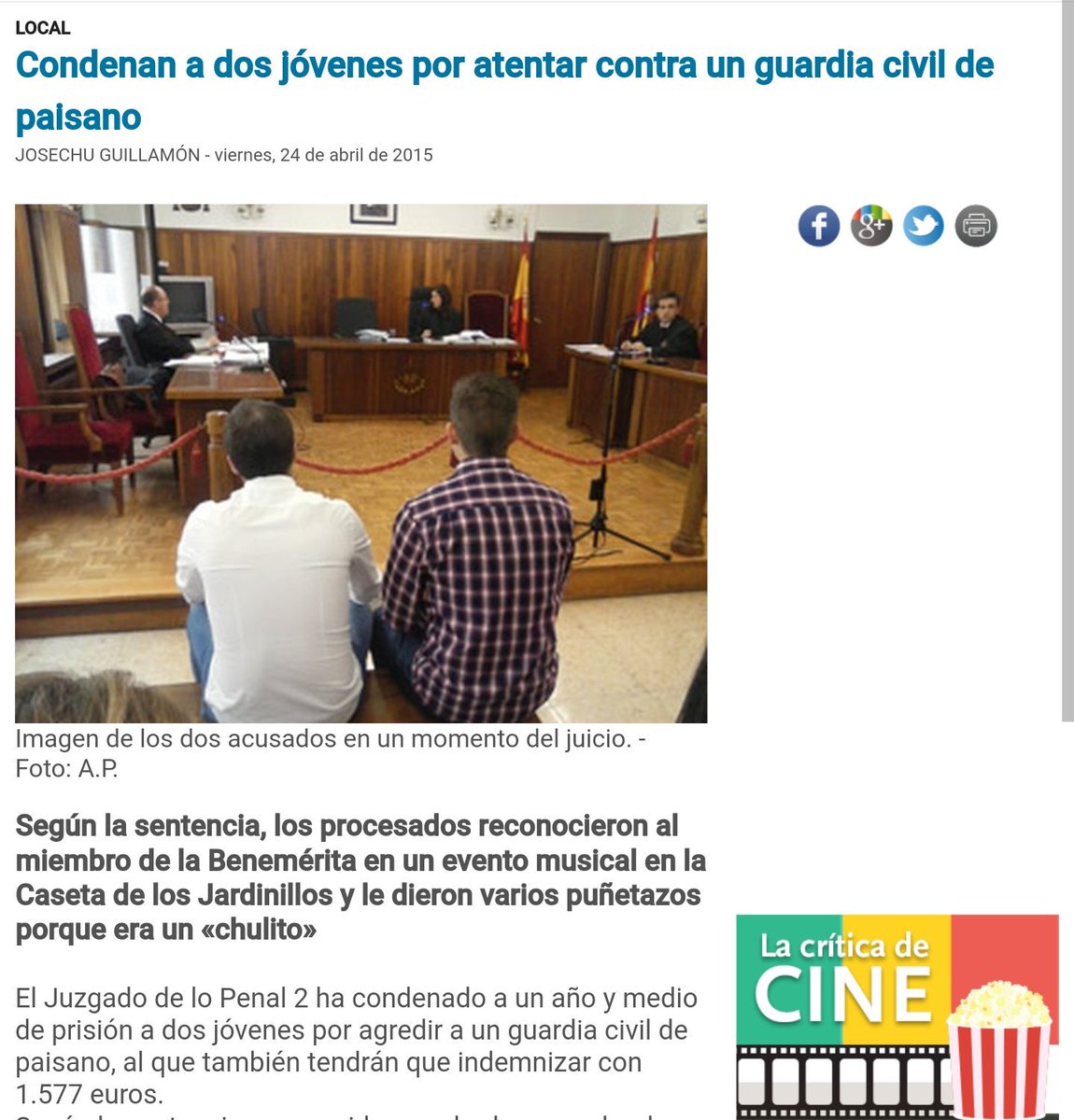 chselles's tweet photo. Diferencias de penas en peleas de bar con guardias civiles de paisano según localidad:
Ibiza: 1 año
Albacete: año y medio
Alsasua: 50 años https://t.co/9e8nR6yIG5