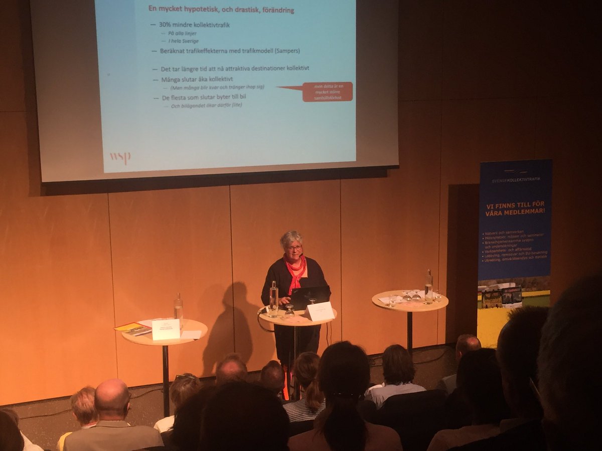 K2s prof Karin brundell-freij om kollektivtrafikens samhällsnytta på.  #Almedalen2017 #k2centrum