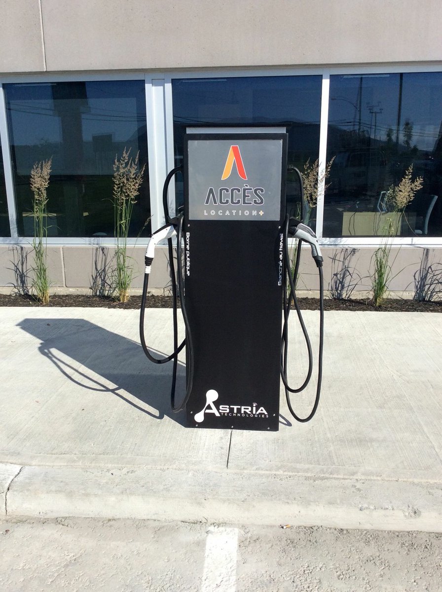 Astriatech's tweet image. 😀Une autre installation de borne de recharge pour VE ASTRIA TECHNOLOGIES chez Accès Location Équipement
1475  de l'industrie, Beloeil.