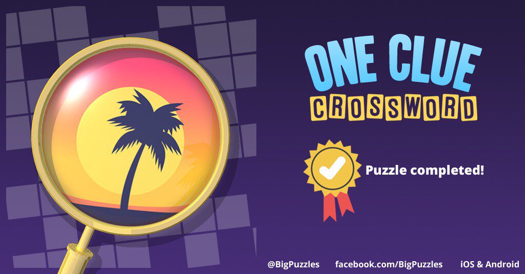 TeamLamswood's tweet photo. I completed a puzzle in One Clue Crossword. Play now for free!
https://t.co/4kwENxmuKD #OneClueCrossword https://t.co/NkFs1k7t9U