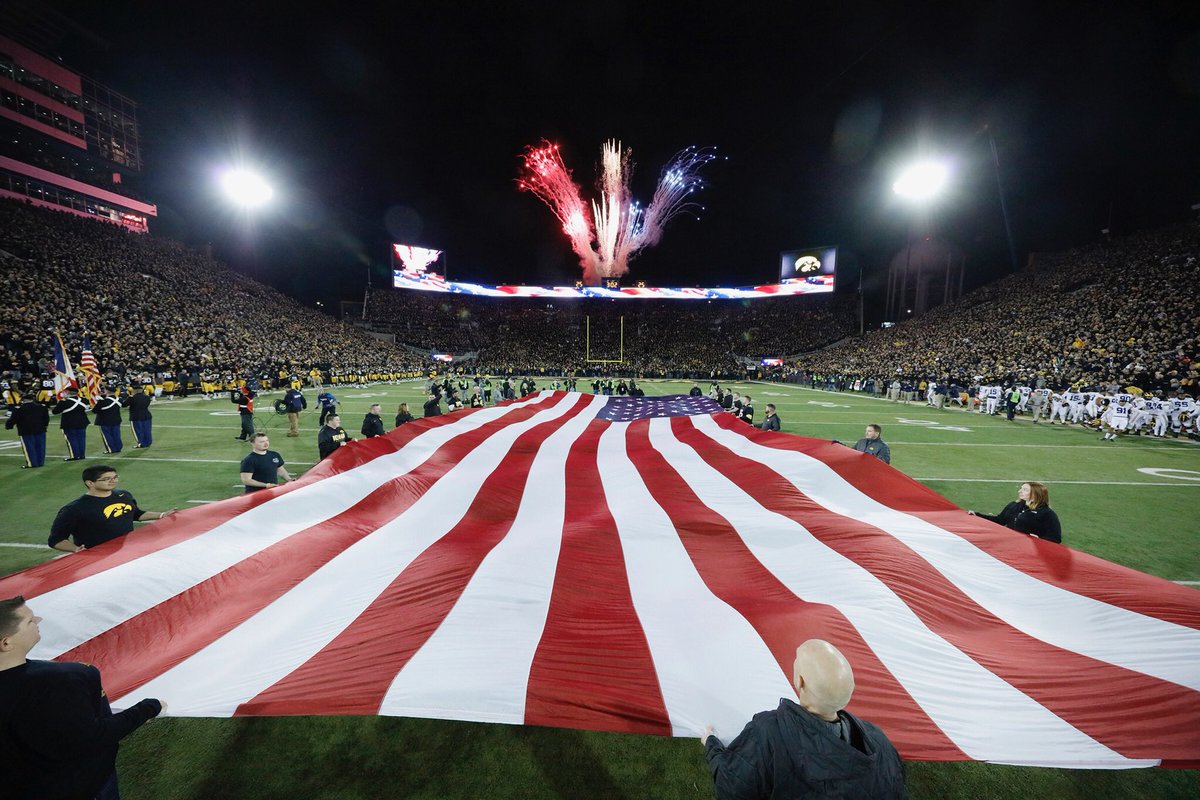 Have a great 4th of July <a href="/HawkeyeFootball/">Hawkeye Football</a> Fans!

You had <a href="/kinnickstadium/">#SwarmKinnick</a> rockin this November evening vs Michigan.

See you in September! 🇺🇸