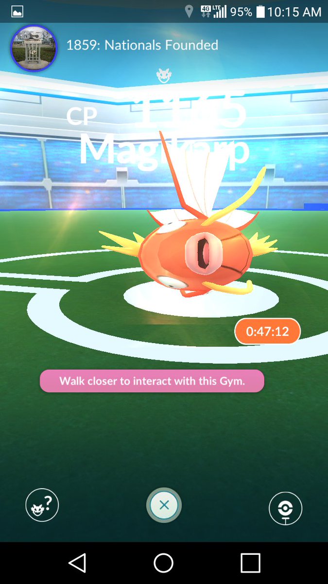 CharizardBomb's tweet photo. @MYSTIC7 I found a raid boss magicarp https://t.co/0rDUAFCjPZ