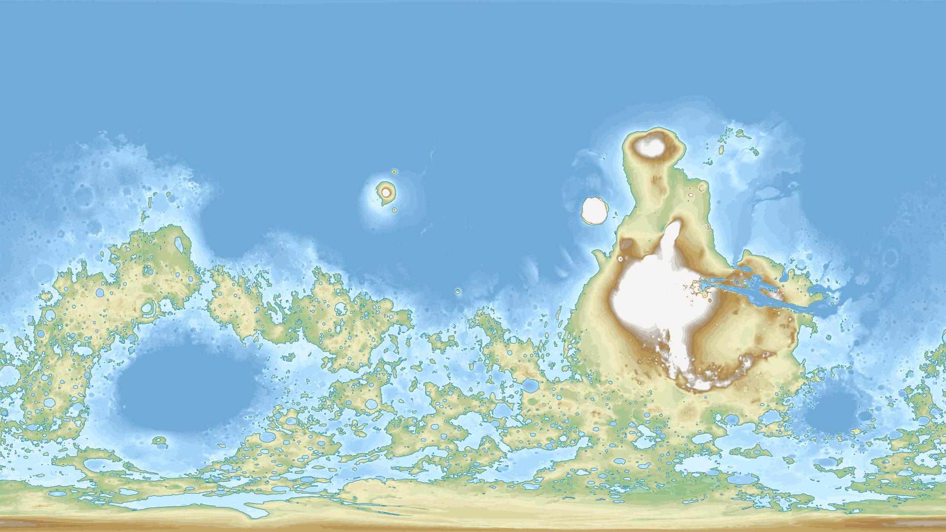 Mars With Water Map Terrible Maps On Twitter: "Mars If It Had As Much Water As Earth  Https://T.co/0Jcbkapoot" / Twitter