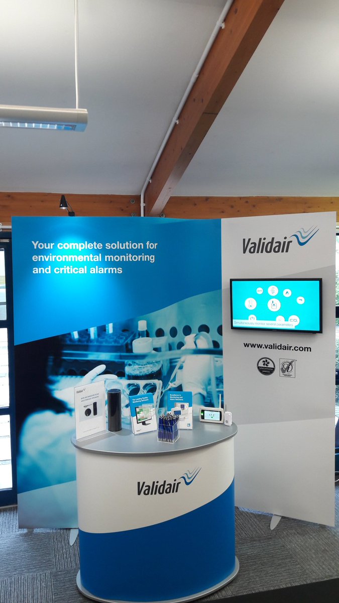 ValidairGroup's tweet photo. Exhibiting our range of environmental monitoring and critical alarm systems at the APDM conference at @UniversityLeeds. https://t.co/aXoXLPqEoq