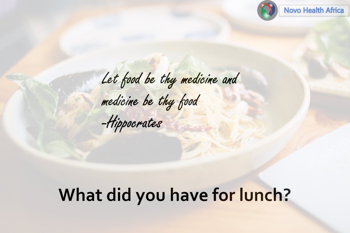 NovoHealthHMO's tweet photo. let your 🍲🍲🍲 be your 💊💊💊 #NHAcares #Lunchtime https://t.co/RyxwpBzzmn