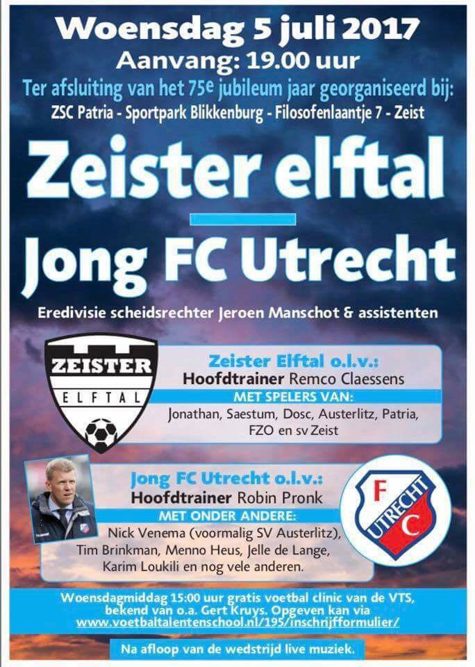 Morgen avond 19:00 uur #zeist #fcutrecht #knvb <a href="/KNVB_Website/">KNVB-Website</a> <a href="/KNVBWest1/">KNVB West 1</a>