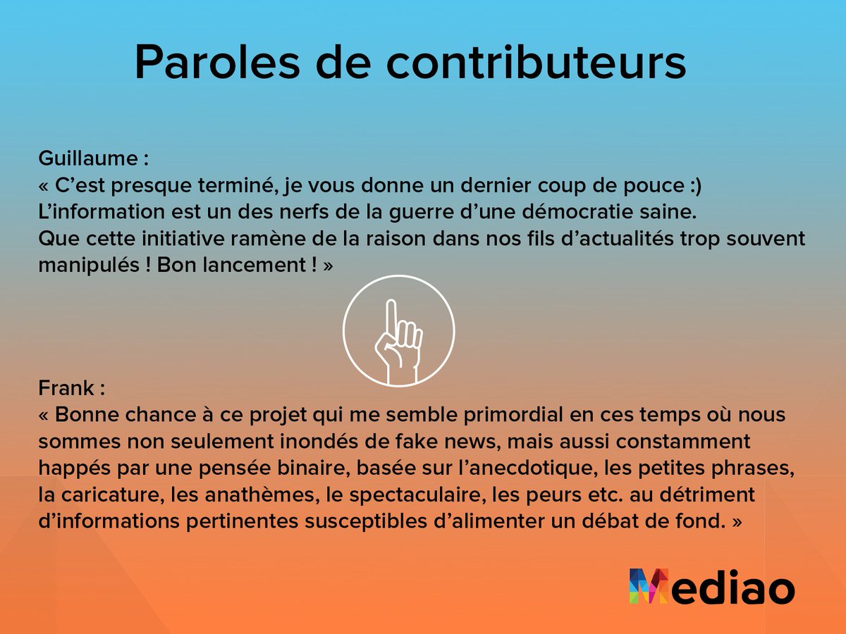 Mediao_fr's tweet photo. La communauté, un pilier de #Mediao! Rejoignez-nous https://t.co/b9JeUJZUk6 #Media #indépendant #démocratie #France #StopFakeNews #numérique https://t.co/Z1B1UMsUDw