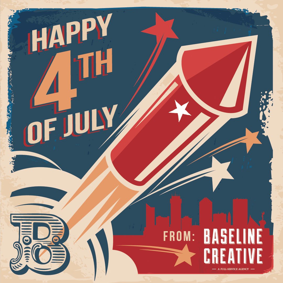 BaselineICT's tweet photo. Happy 4th of July! Enjoy the Fireworks :) #BaselineCreative #WichitaWebsiteDesign #GraphicDeisgn https://t.co/FbSmel6wDp