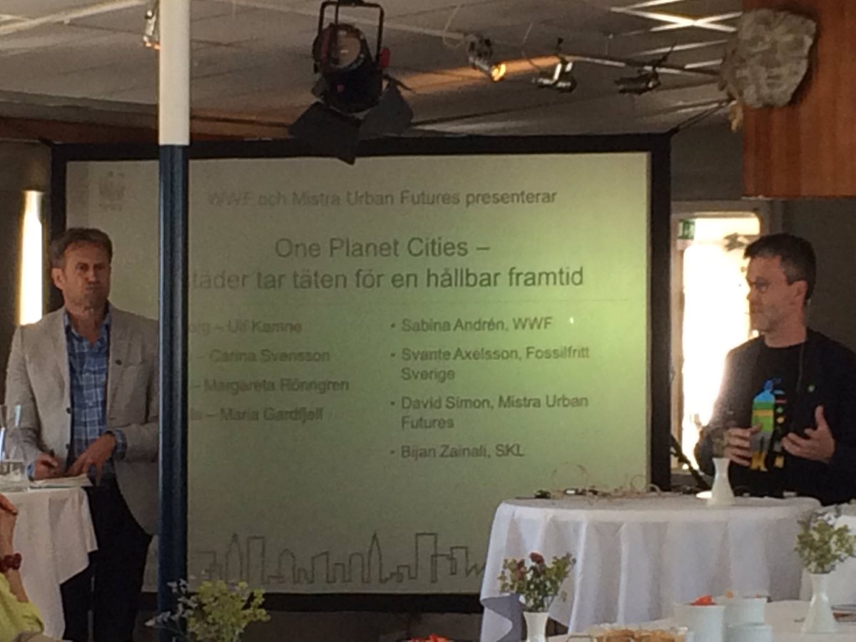 Ulf Kamne berättar om Göteborgs satsningar inom WWFs One Planet City Challenge #almedalen