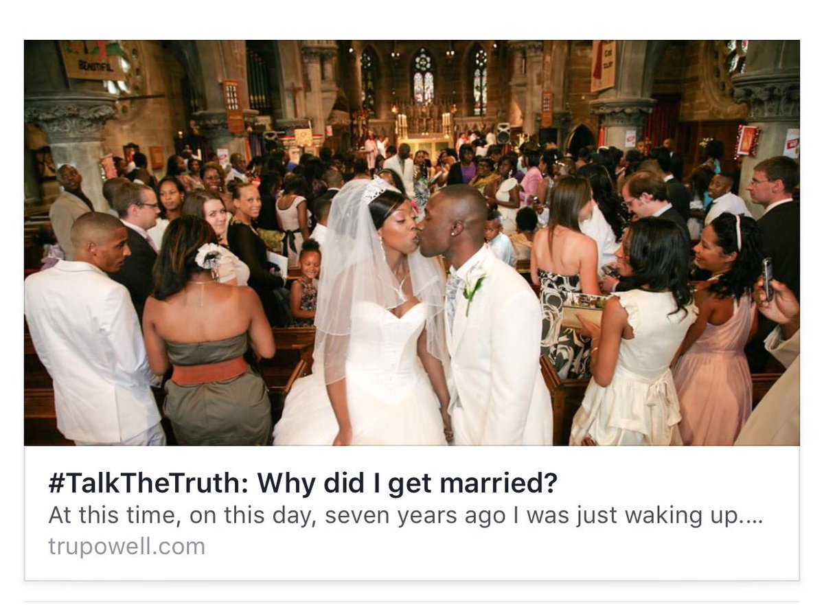 Read my latest article on why I got married. Happy anniversary to my wife. 
trupowell.com/personal/talkt…