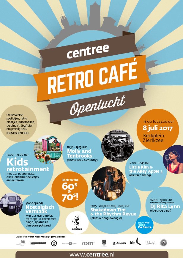 littlekim1001's tweet image. Nu zaterdag trekken we richting Nederland voor "Centree, Retro Café"! We spelen om 17:00 op het Kerkplein van Zierikzee! @Centree_