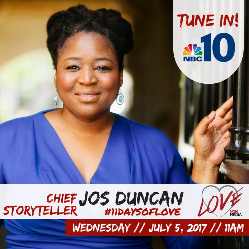 LoveNowMedia's tweet photo. WATCH! Make sure you tune-in tomorrow, 11am to @nbcphiladelphia as our Chief Storyteller @JosWorks
tells you all about #11DaysofLove! https://t.co/OOkz16aIMD