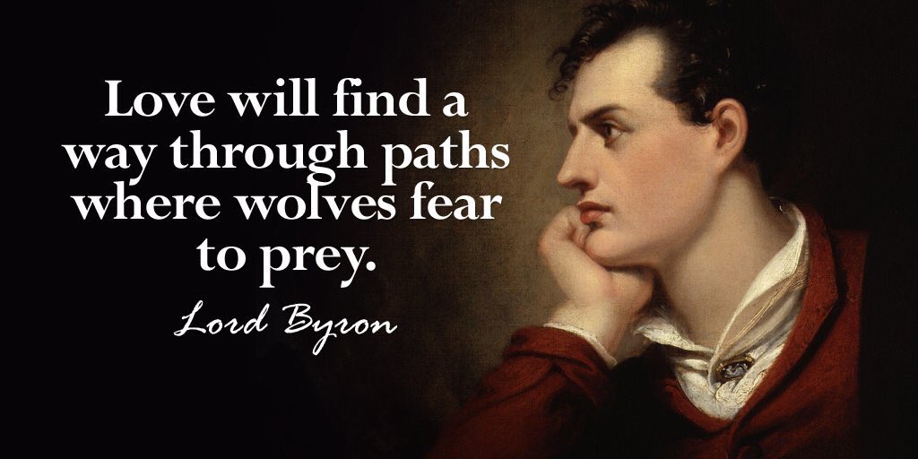 PAPSMK's tweet photo. #Love will find a way
Where wolves fear to prey

We have the Etymology 😺
#Poets #Byron #Poetry #Byronic https://t.co/dEYcDGHlqH