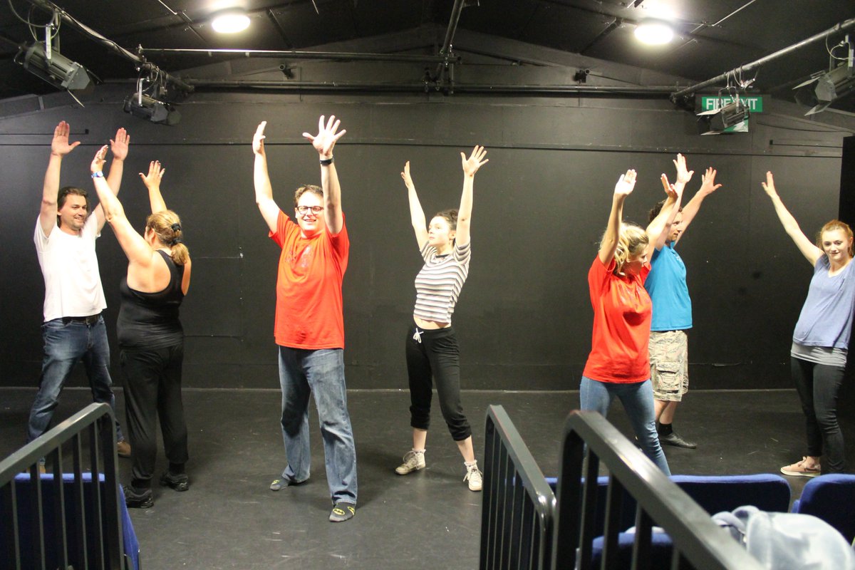 WorcesterRep's tweet photo. Did someone say finale dance??? 😆 #CharleysAunt #summermadness #opensnextweek! https://t.co/fq3xCtRbmx