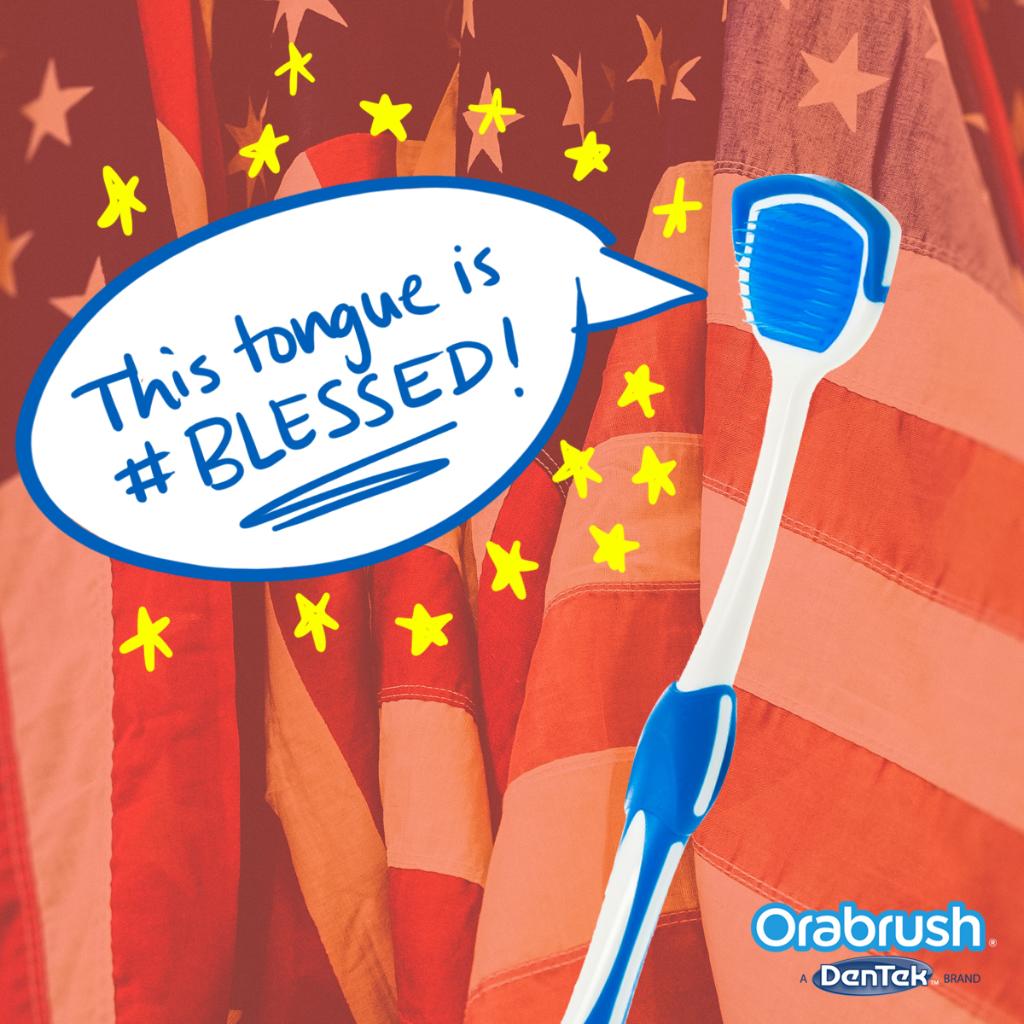 🎶 "Land of the FREE Orabrush®, &amp; the hooome of fresshhh breathhh." 🎶 Get your Orabrush® for FREE—just pay shipping: bit.ly/FreeOrabrushTW.