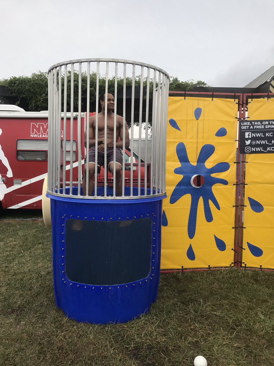 NWLPro's tweet photo. Kicking things off in the Dunk Tank is #CaptainKC @blainemeeks_nwl !!! #FightKC #FourthofJuly2017 https://t.co/QNSJB6EK6w