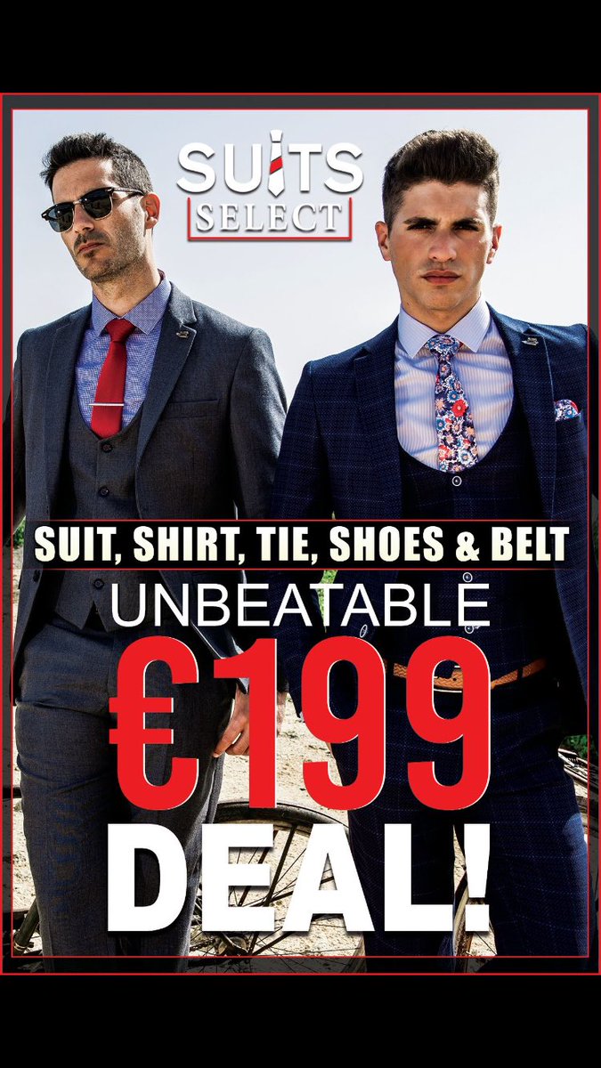 SuitsSelectIE's tweet image. Heading to @KillarneyRaces check out this amazing offer @SuitsSelectIE
