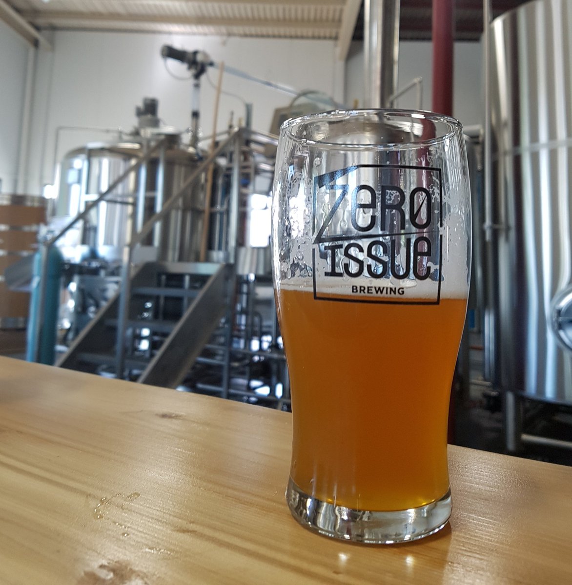 Congrats <a href="/Zeroissuebeer/">Zero Issue Brewing</a> on the open. Place Looks awesome and the beer is even better. #yyc #drinklocal