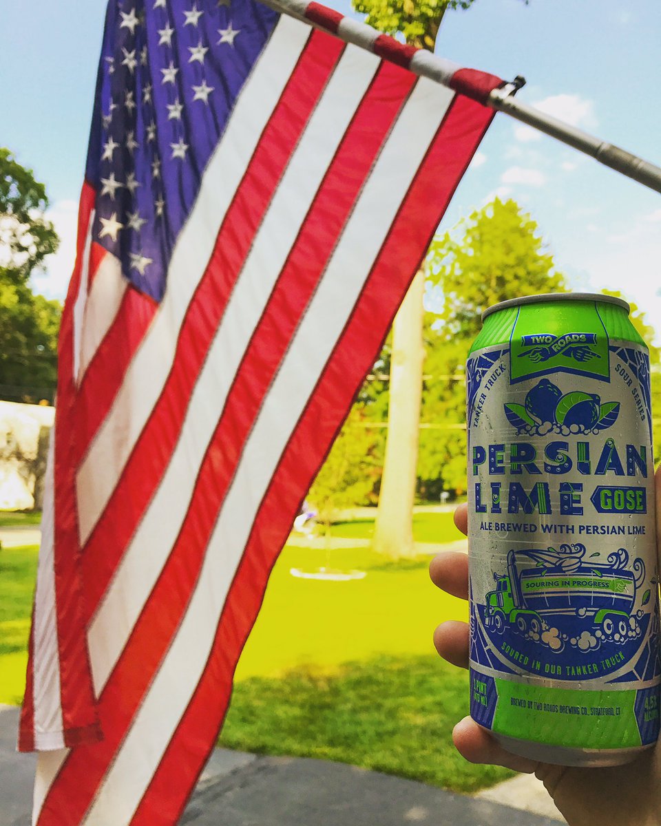 Happy #FourthofJuly2017! A little <a href="/2RoadsBrewing/">Two Roads Brewing</a> #PersianLimeGose to celebrate!