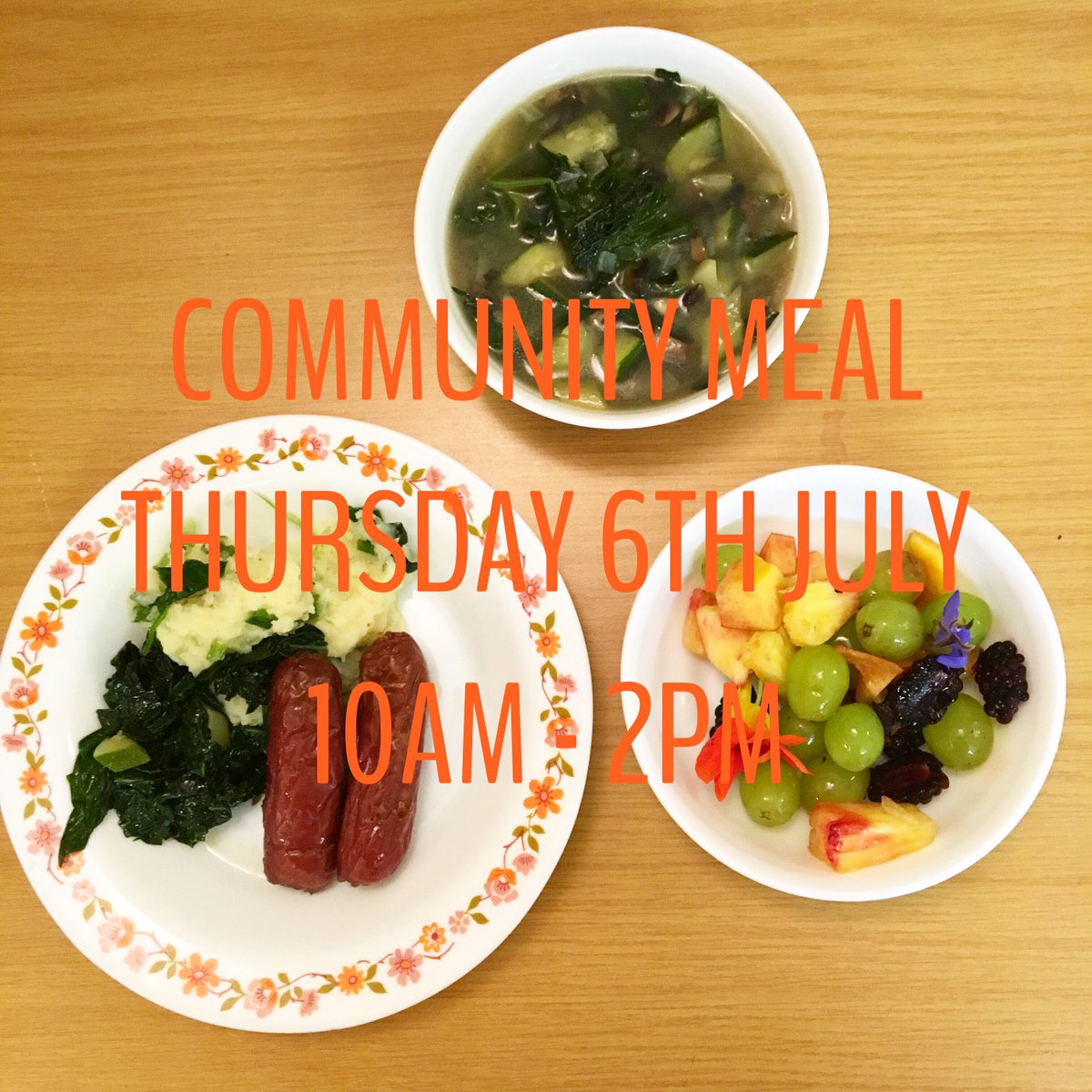 We're back feeding the community again this Thursday. Come along for some good food and good conversation in St James Church, Penicuik.